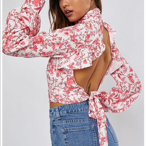 Lorna Luxe chinoiserie Peekaboo back top  top beautiful top size NWT UK 18 - Picture 7 of 16